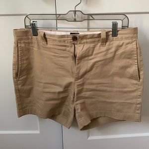 Mens 5” shorts from Jcrew Factory - khaki